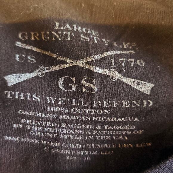 Grunt Style Yippie Ki Yay Christmas Holiday Graphic Tee Tshirt Women's L 3324 - Picture 5 of 7